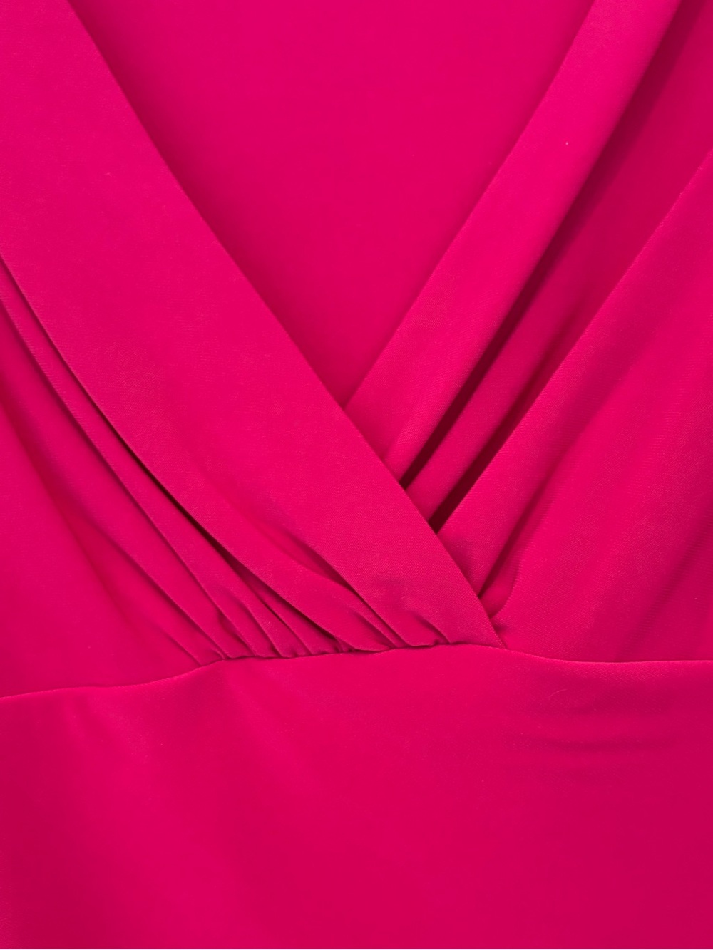 Ralph Lauren Pink Raspberry Long Sleeve Surplice Wrap Dress - Picture 6 of 14